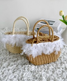 【23S/S】フェザーバスケットバッグ