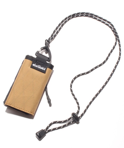 WILD THINGS（ワイルドシングス）の「【WILD THINGS/ワイルドシングス】ナイロン ネック ウォレット（財布・メンズ・ブラック/ベージュ/オリーブ・FREE）」の2枚目の写真