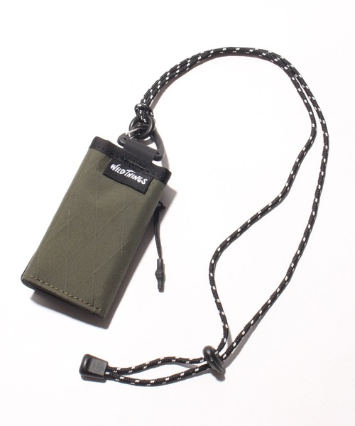 WILD THINGS（ワイルドシングス）の「【WILD THINGS/ワイルドシングス】ナイロン ネック ウォレット（財布・メンズ・ブラック/ベージュ/オリーブ・FREE）」の3枚目の写真