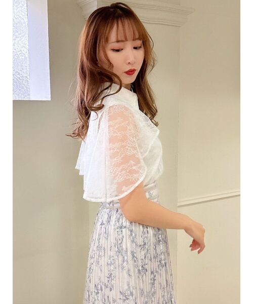 dazzlin（ダズリン）の「ケープフリルレースブラウス（シャツ/ブラウス