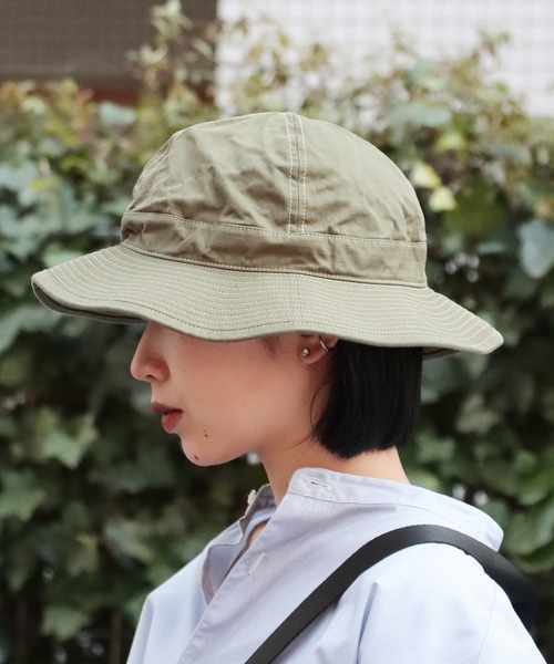 orSlow（オアスロウ）の「orSlow/オアスロウ US NAVY HAT ハット（ハット・メンズ・グリーン/ワンウォッシュ・M）」の13枚目の写真