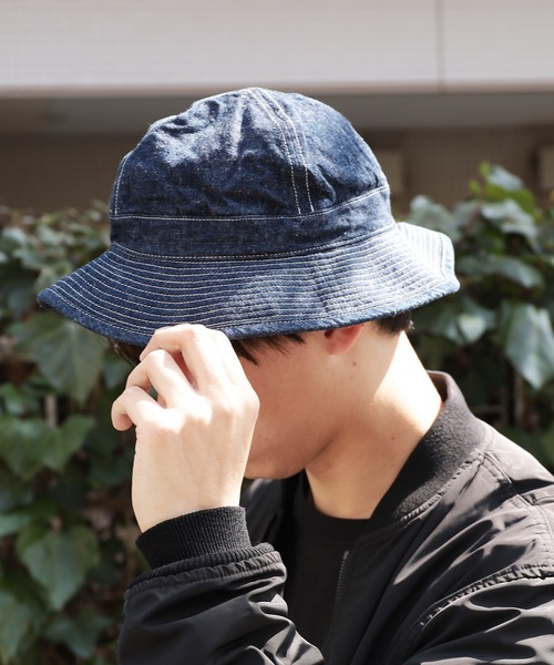 orSlow（オアスロウ）の「orSlow/オアスロウ US NAVY HAT ハット（ハット・メンズ・グリーン/ワンウォッシュ・M）」の7枚目の写真