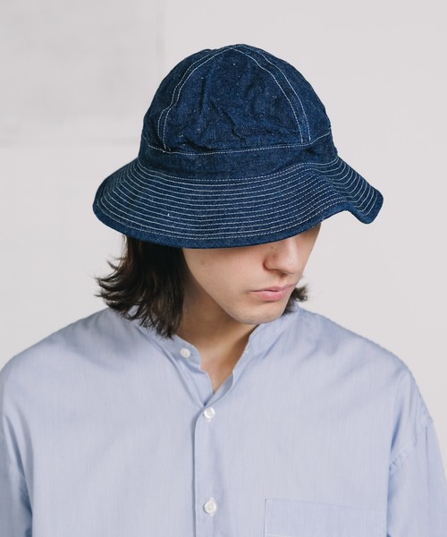 orSlow（オアスロウ）の「orSlow/オアスロウ US NAVY HAT ハット（ハット・メンズ・グリーン/ワンウォッシュ・M）」の15枚目の写真