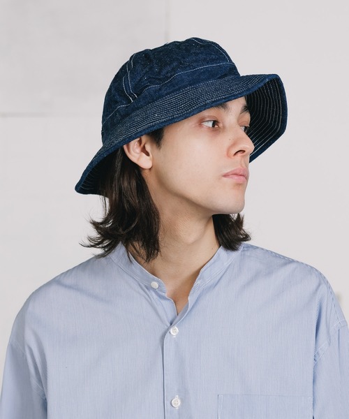 orSlow（オアスロウ）の「orSlow/オアスロウ US NAVY HAT ハット（ハット・メンズ・グリーン/ワンウォッシュ・M）」の16枚目の写真