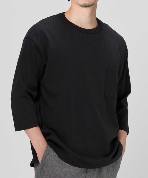 BACK NUMBER（バックナンバー）の「【BACK NUMBER】BIGヘビーウェイト７分Ｔ（Tシャツ/カットソー・メンズ・ホワイト/グリーン/ブラック・XL/M/L）」の3枚目の写真