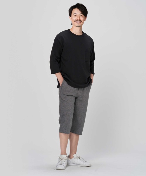 BACK NUMBER（バックナンバー）の「【BACK NUMBER】BIGヘビーウェイト７分Ｔ（Tシャツ/カットソー・メンズ・ホワイト/グリーン/ブラック・XL/M/L）」の21枚目の写真