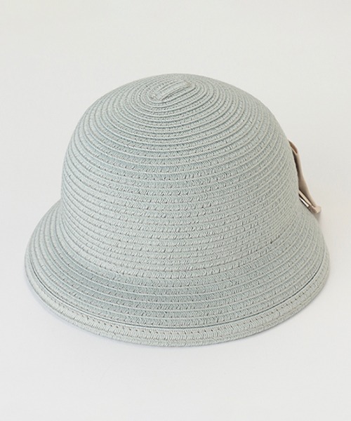 petit main(プティマイン)の「折りたたみリボンハット(ニットキャップ/ビーニー・キッズ・ライトブルー/ライトピンク/ベージュ・46cm/48cm)」の1枚目の写真