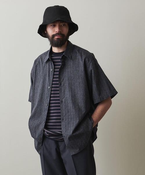 【Steven Alan】CELL/PRINT REGULAR COLLAR Steven Alan（スティーブンアラン）の「＜Steven Alan＞ CELL/PRNT