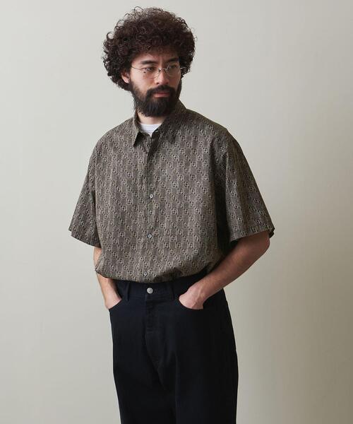 【Steven Alan】CELL/PRINT REGULAR COLLAR Steven Alan（スティーブンアラン）の「＜Steven Alan＞ CELL/PRNT