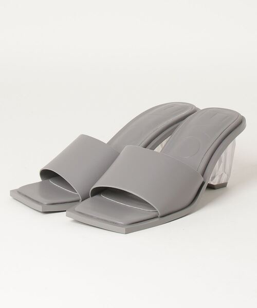 EVOL(イーボル)の「EVOL / クリアヒールスクエアサンダル / IQ9420(サンダル・レディース・グレー/ブラック/ベージュ系その他/キャメル/グリーン/ベージュ・MEDIUM/LARGE/SMALL)」の10枚目の写真