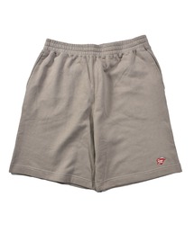 DOUBLE STEAL | ハート刺繍 スウェットハーフパンツ(スウェットパンツ)