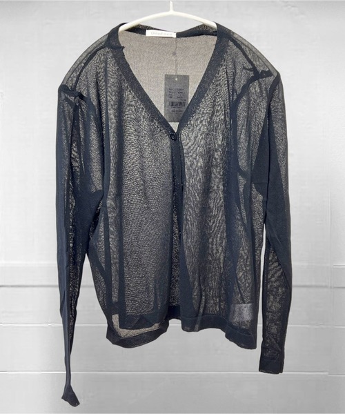 セール】シアーVネックニットカーディガン（カーディガン
