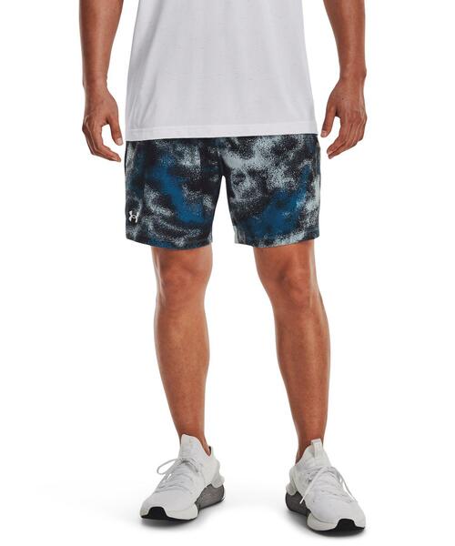 UNDER ARMOUR(アンダーアーマー)の「UAバニッシュウーブン 6インチ ショーツ 〈プリント〉(トレーニング/メンズ)(その他パンツ・メンズ・サックスブルー・S/M/L/XL/XXL/3XL)」の1枚目の写真