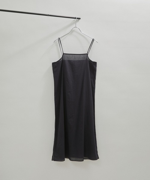 SALON adam et rope'（サロン アダム エ ロペ）の「【洗える】コットンボイルハンドタックVネックワンピース（ワンピース・レディース・ブラック/グレー系その他・FREE）」の19枚目の写真