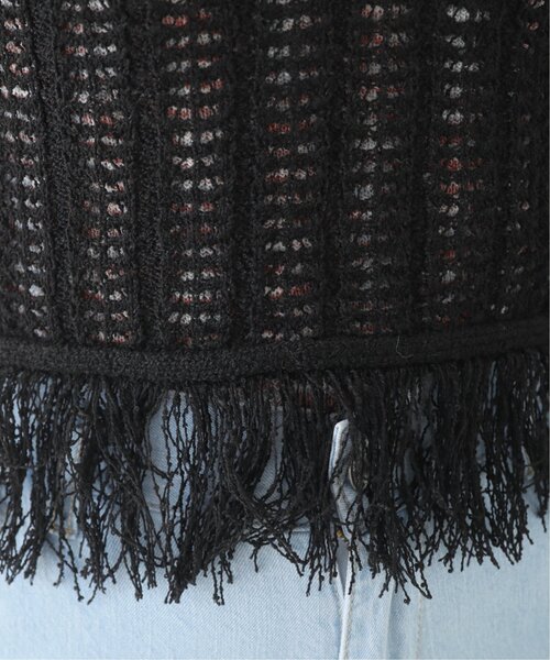 RAY CASSIN（レイカズン）の「フリンジニットビスチェ（その他トップス・レディース・ブラック/ベージュ・FREE）」の9枚目の写真