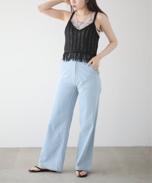 RAY CASSIN（レイカズン）の「フリンジニットビスチェ（その他トップス・レディース・ブラック/ベージュ・FREE）」の12枚目の写真