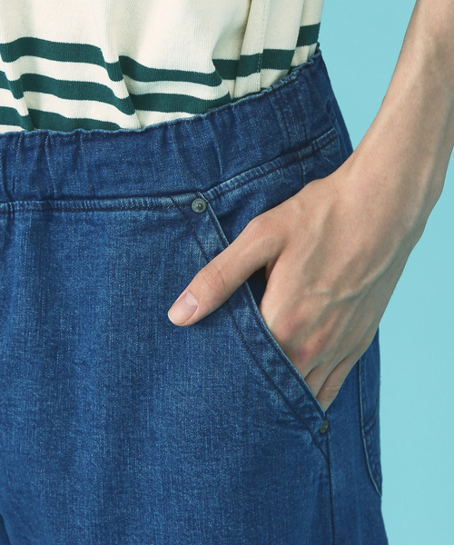 Lee（リー）の「【Lee】XS～XXLまでこれ一本でカバー  フリーサイズ リラックスワイドパンツ FLeeasy/フリージー LM5806（その他パンツ・メンズ・ストライプ/インディゴブルー/ベージュ/ダークネイビー/ホワイト/ブラック/カーキ・フリー）」の14枚目の写真