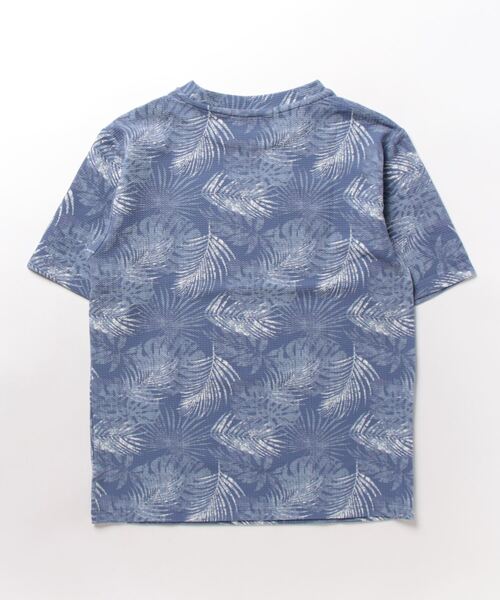 STYLEBLOCK(スタイルブロック)の「エンボスワッフルリーフ柄半袖クルーネックTシャツ(Tシャツ/カットソー・メンズ・ブラック/ネイビー/ベージュ・L/M/LL)」の10枚目の写真