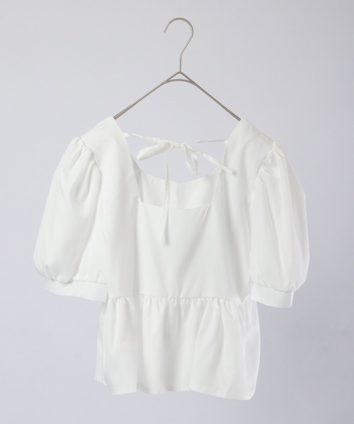 &soiree(アンドソワレ)の「&soiree ギャザートップス(シャツ/ブラウス・レディース・グリーン/ホワイト・F)」の16枚目の写真