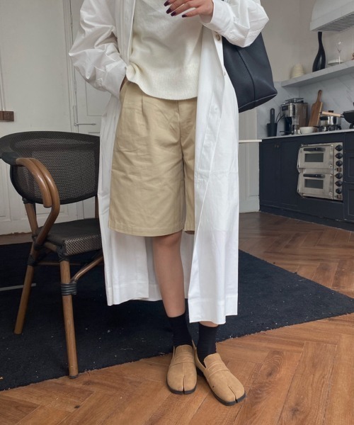 tukn.（トゥクン）の「足袋ローファー/足袋シューズ　スエード（ローファー・レディース・キャメル/ブラック・22.5cm/24.5cm/23.0cm）」の4枚目の写真