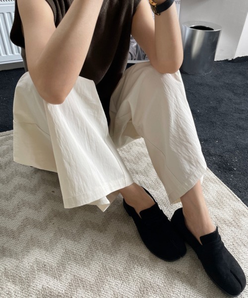 tukn.（トゥクン）の「足袋ローファー/足袋シューズ　スエード（ローファー・レディース・キャメル/ブラック・22.5cm/24.5cm/23.0cm）」の6枚目の写真