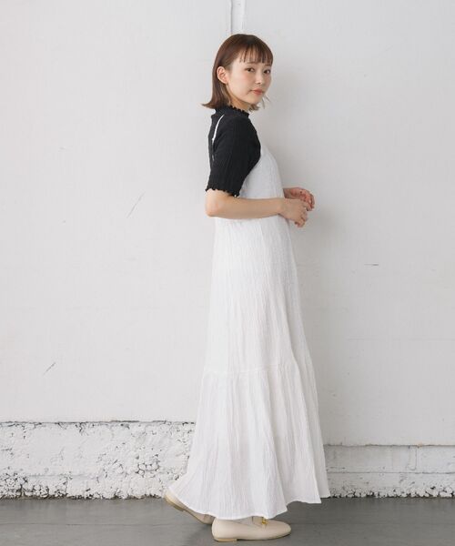 RETRO GIRL（レトロガール）の「シャーリングメロウTee（Tシャツ/カットソー・レディース・グリーン/ホワイト/ブラック/ブルー・FREE）」の14枚目の写真