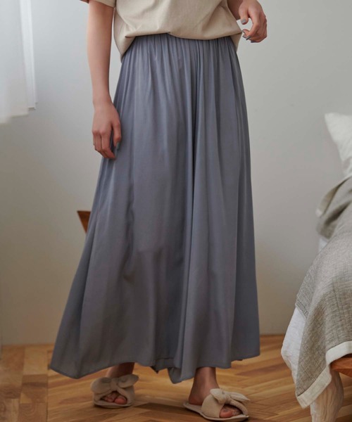 Edit Sheen（エディットシーン）の「スーパーライトリラックスワイドパンツ（その他パンツ・レディース・ブラック/ブルー系その他5・M）」の2枚目の写真