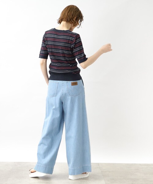 grove（グローブ）の「◆アイレットボーダープルオーバー（ニット/セーター・レディース・ライトグリーン系2/ネイビー系2/アイボリー系2・02/03/04/01/05）」の12枚目の写真