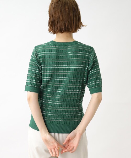 grove（グローブ）の「◆アイレットボーダープルオーバー（ニット/セーター・レディース・ライトグリーン系2/ネイビー系2/アイボリー系2・02/03/04/01/05）」の22枚目の写真