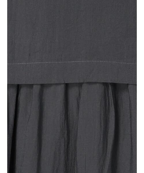 Te chichi TERRASSE（テチチテラス）の「レイヤード風ワンピース（ワンピース・レディース・グレー/イエロー/チャコールグレー・F）」の14枚目の写真