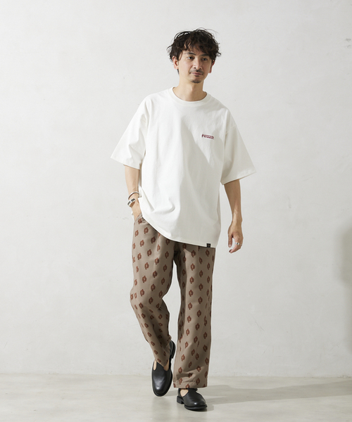 PENDLETON(ペンドルトン)の「【PENDLETON / ペンドルトン】別注 バックプリントパターン刺繍Tシャツ(Tシャツ/カットソー・メンズ・オートミール/ブラック系その他/ブラック/アイボリー・MEDIUM/LARGE)」の7枚目の写真
