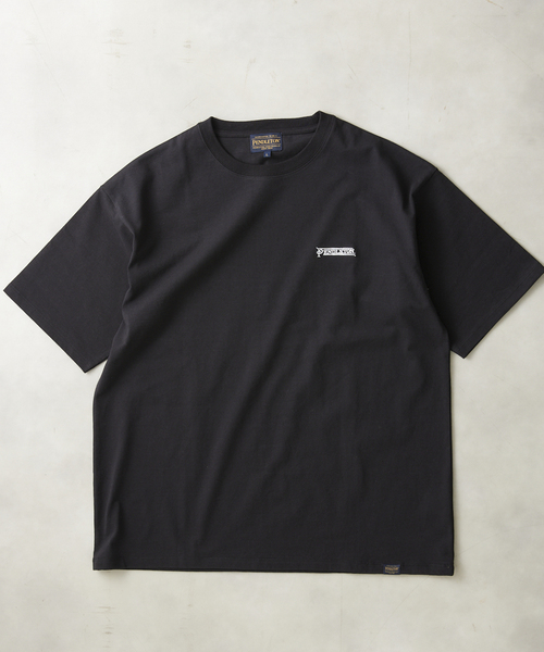 PENDLETON(ペンドルトン)の「【PENDLETON / ペンドルトン】別注 バックプリントパターン刺繍Tシャツ(Tシャツ/カットソー・メンズ・オートミール/ブラック系その他/ブラック/アイボリー・MEDIUM/LARGE)」の8枚目の写真