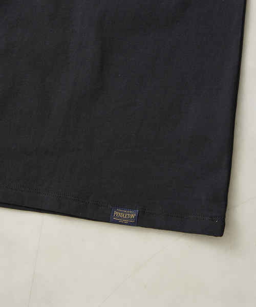 PENDLETON(ペンドルトン)の「【PENDLETON / ペンドルトン】別注 バックプリントパターン刺繍Tシャツ(Tシャツ/カットソー・メンズ・オートミール/ブラック系その他/ブラック/アイボリー・MEDIUM/LARGE)」の11枚目の写真