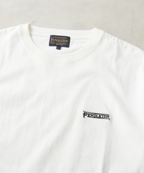 PENDLETON(ペンドルトン)の「【PENDLETON / ペンドルトン】別注 バックプリントパターン刺繍Tシャツ(Tシャツ/カットソー・メンズ・オートミール/ブラック系その他/ブラック/アイボリー・MEDIUM/LARGE)」の21枚目の写真