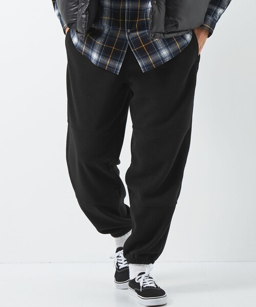 green label relaxing(グリーンレーベルリラクシング)の「【WEB限定】<GLR or>フリースパンツ(その他パンツ・メンズ・ブラック/ネイビー・S/M/L)」の1枚目の写真