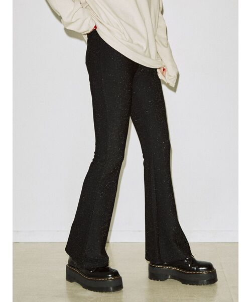 jouetie（ジュエティ）の「フィットフレアパンツ【S・Mサイズ展開/イージーパンツ】（その他パンツ・レディース・ブラック/ブラウン/シルバー/イエロー/クリア/ボルドー・SMALL/MEDIUM）」の6枚目の写真