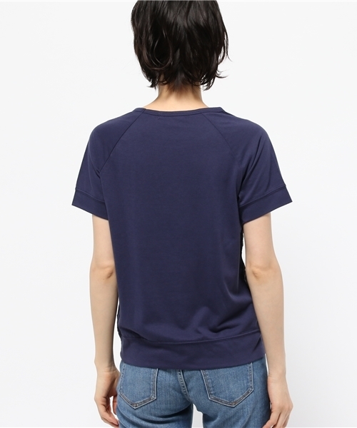 OUTLET(アウトレット)の「【CIAOPANIC TYPY】レースドッキングTシャツ(Tシャツ/カットソー・レディース・ネイビー・FREE)」の4枚目の写真