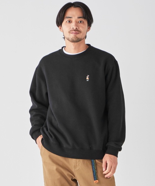 KRIFF MAYER（クリフメイヤー）の「【WEB限定】キャンプラビットスウェット（スウェット・メンズ・イエロー/ブラック/オフホワイト/グレー・LARGE/MEDIUM/X-LARGE）」の3枚目の写真