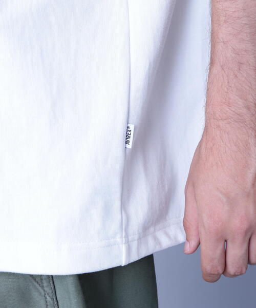 AVIREX（アヴィレックス）の「BASIC HEAVYWEIGHT S/S FOOTBALL T-SHIRT / ベーシック ヘビーウェイト 半袖 フットボール Tシャツ / AVIREX / アヴィレックス（Tシャツ/カットソー・メンズ・ネイビー/ホワイト/その他17/オリーブ系/ブラック・2XL/XL/L/M）」の14枚目の写真