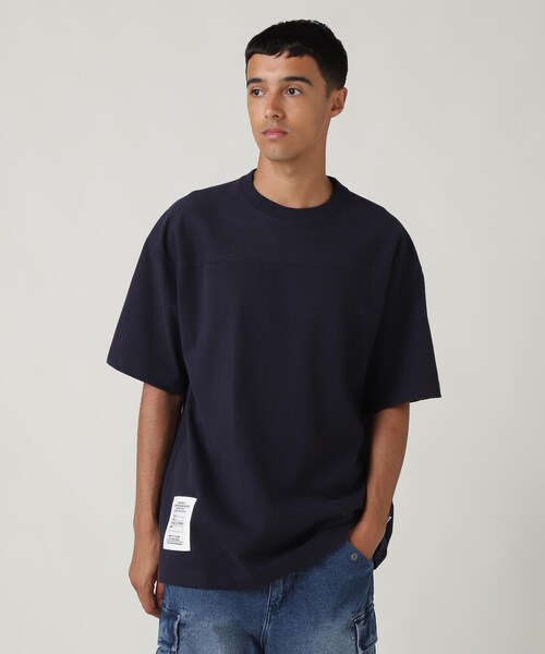 AVIREX（アヴィレックス）の「BASIC HEAVYWEIGHT S/S FOOTBALL T-SHIRT / ベーシック ヘビーウェイト 半袖 フットボール Tシャツ / AVIREX / アヴィレックス（Tシャツ/カットソー・メンズ・ネイビー/ホワイト/その他17/オリーブ系/ブラック・2XL/XL/L/M）」の18枚目の写真