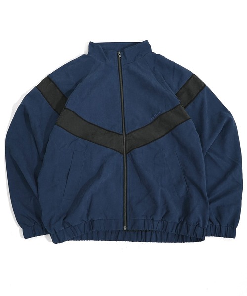 SOMEDIFF(サムディフ)の「【SOMEDIFF】PeachSkin IPFUトラックジャケット メンズ ナイロンジャケット ジャージ ブルゾン オーバーサイズテックジャケットフィットネス 春服(ジャージ・メンズ・チャコール/ネイビー/アイボリー・L/M)」の7枚目の写真