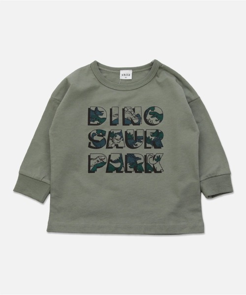 chil2（チルツー）の「コットン100％ プリント 長袖Tシャツ（Tシャツ/カットソー・キッズ・E/B/H/L/A/I/J/F/C/K/D/G・90cm/110cm/130cm/140cm/100cm/80ｃｍ/120cm）」の5枚目の写真