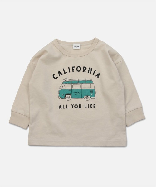 chil2（チルツー）の「コットン100％ プリント 長袖Tシャツ（Tシャツ/カットソー・キッズ・E/B/H/L/A/I/J/F/C/K/D/G・90cm/110cm/130cm/140cm/100cm/80ｃｍ/120cm）」の6枚目の写真