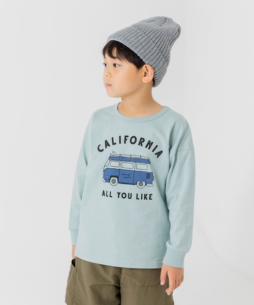 chil2（チルツー）の「コットン100％ プリント 長袖Tシャツ（Tシャツ/カットソー・キッズ・E/B/H/L/A/I/J/F/C/K/D/G・90cm/110cm/130cm/140cm/100cm/80ｃｍ/120cm）」の7枚目の写真