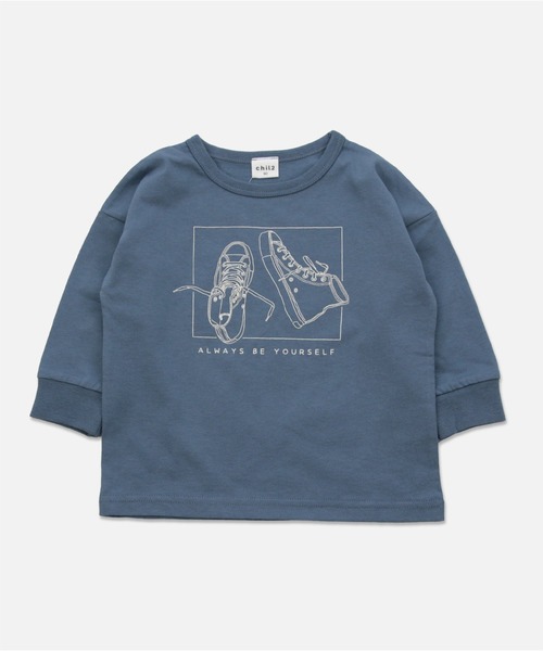 chil2（チルツー）の「コットン100％ プリント 長袖Tシャツ（Tシャツ/カットソー・キッズ・E/B/H/L/A/I/J/F/C/K/D/G・90cm/110cm/130cm/140cm/100cm/80ｃｍ/120cm）」の9枚目の写真