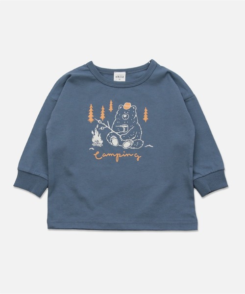 chil2（チルツー）の「コットン100％ プリント 長袖Tシャツ（Tシャツ/カットソー・キッズ・E/B/H/L/A/I/J/F/C/K/D/G・90cm/110cm/130cm/140cm/100cm/80ｃｍ/120cm）」の10枚目の写真