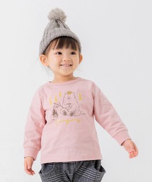 コットン100% プリント 長袖Tシャツ