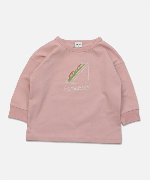 chil2（チルツー）の「コットン100％ プリント 長袖Tシャツ（Tシャツ/カットソー・キッズ・E/B/H/L/A/I/J/F/C/K/D/G・90cm/110cm/130cm/140cm/100cm/80ｃｍ/120cm）」の12枚目の写真