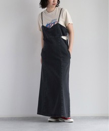 cepo | スリットデニムキャミワンピース(ワンピース)