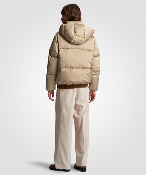 【美品】トミーフィルフィガーベージュ ダウンジャケット TOMMY HILFIGER（トミーヒルフィガー）の「サテンダウン